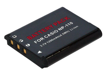 verenigbaar voor CASIO NP-110 Digitale camera Accu