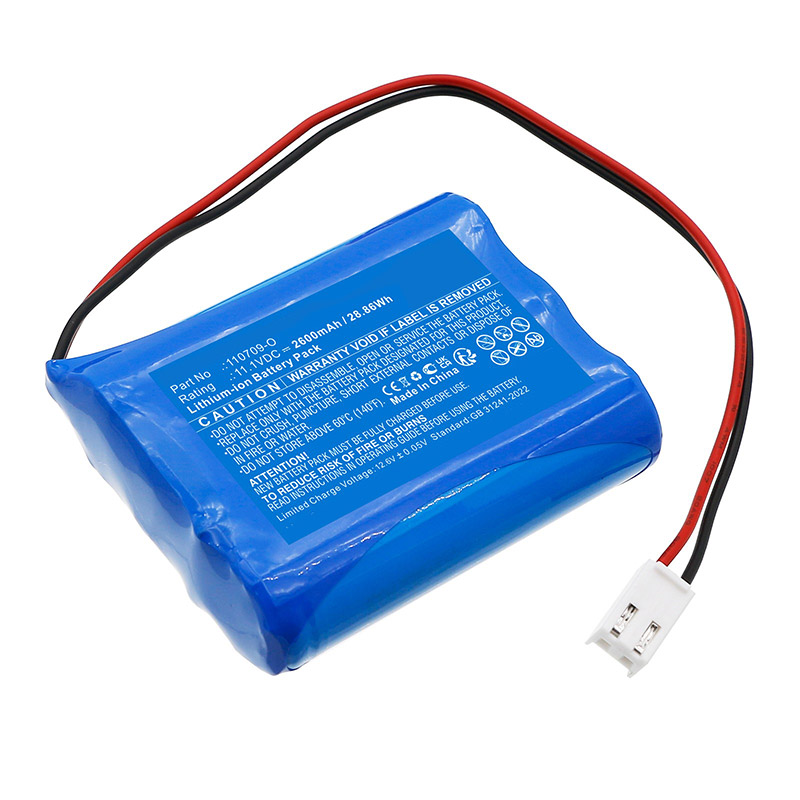 verenigbaar voor Atoms 110709-O Batterij van apparatuur