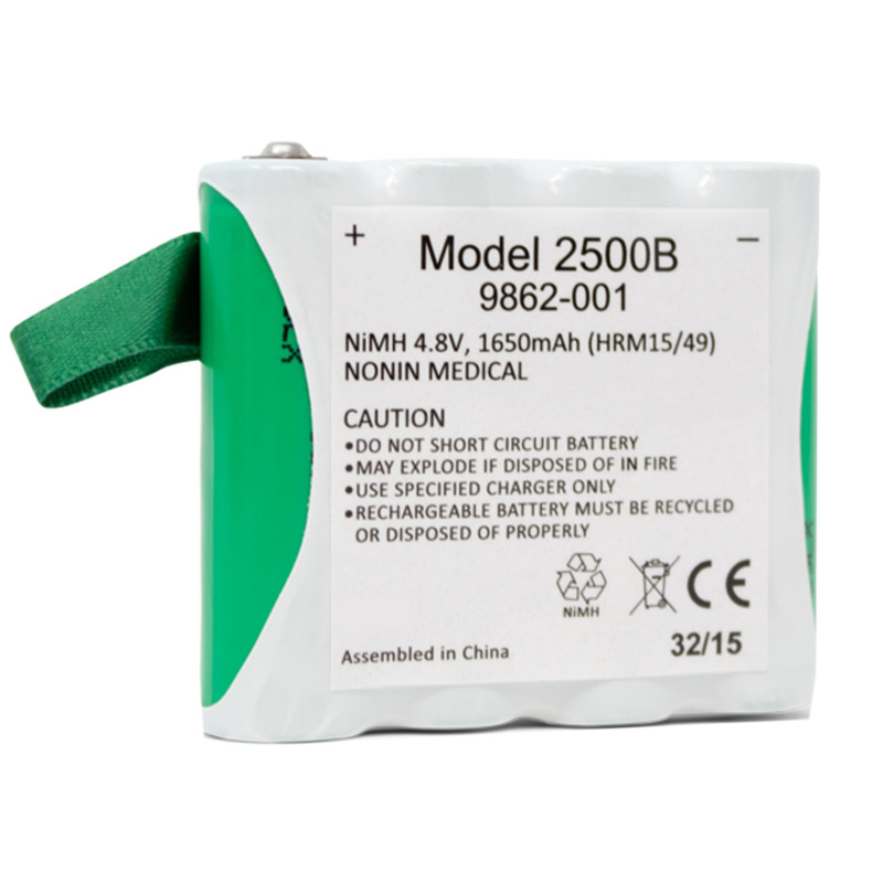 verenigbaar voor Nonin 2500B Batterij van apparatuur