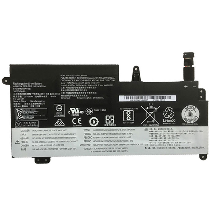 verenigbaar voor LENOVO 01AV435 Laptop Accu