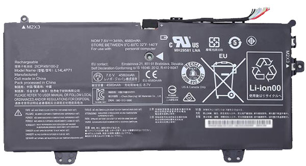 verenigbaar voor lenovo L14L4P712 Laptop Accu