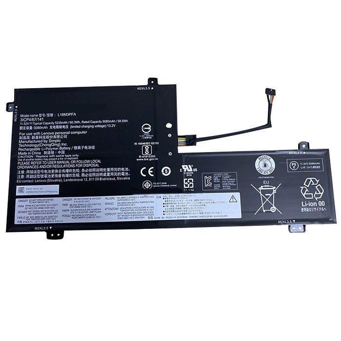 verenigbaar voor LENOVO L18D3PF2 Laptop Accu