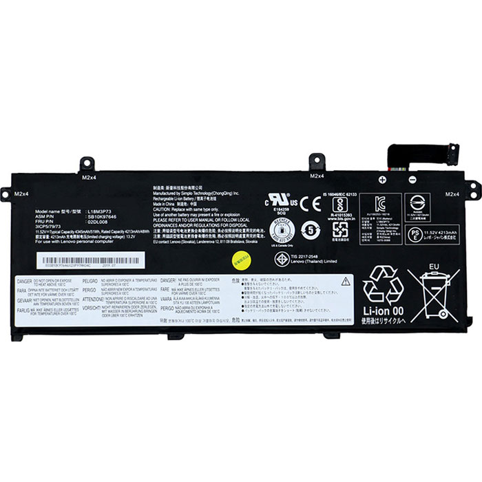 verenigbaar voor LENOVO 02DL009 Laptop Accu