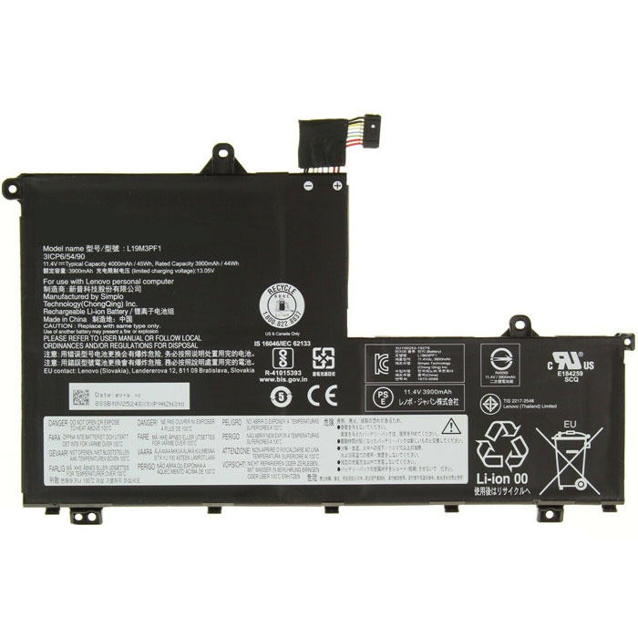 verenigbaar voor LENOVO 5B10W67255 Laptop Accu