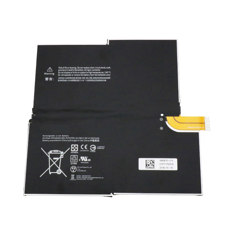 verenigbaar voor Microsoft Surface pro3 1631 Laptop Accu